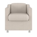 Ver imagem 3 de Kit 2 Poltronas Decorativas Reforçada Consultório Sala Suede Cor:bege