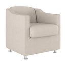 Ver imagem 2 de Kit 2 Poltronas Decorativas Reforçada Consultório Sala Suede Cor:bege
