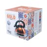 Chaleira em Inox com Apito e Fundo Duplo À Indução Dourada - 2