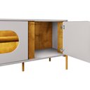 Ver mais imagens de Rack para Sala de Estar Tv 75 Pol Orgânico Suy B02 Off White Naturalle - Lyam Decor