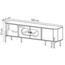 Ver imagem 5 de Rack para Sala de Estar Tv 75 Pol Orgânico Suy B02 Off White Naturalle - Lyam Decor