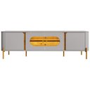 Ver imagem 3 de Rack para Sala de Estar Tv 75 Pol Orgânico Suy B02 Off White Naturalle - Lyam Decor