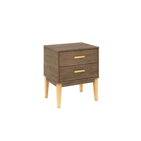 Mesa Cabeceira Infantil LE 6007 c/ 2 Gavetas Freijo - Movelbento