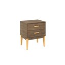 Ver imagem 1 de Mesa Cabeceira Infantil LE 6007 c/ 2 Gavetas Freijo - Movelbento