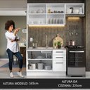 Ver imagem 6 de Armário de Cozinha Compacta 180cm Branco Agata Madesa 09