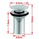 Ver imagem 3 de Válvula de Escoamento para Lavatório Click Up 1 1/4" (04cm) V04 Compace