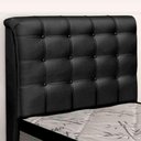 Ver imagem 5 de Cabeceira Cama Box Solteiro Ciara 90cm Botonê com Frame Sintético Preto - Abmaza