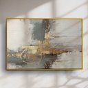 Ver imagem 2 de Quadro Decorativo Abstrato Cinza com Dourado