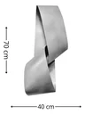 Ver imagem 2 de Decoração Escultura de Parede de Metal Exclusivo no Brasil Home Decor Prata Velho