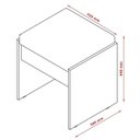 Ver imagem 4 de Penteadeira Camarim 05 Gavetas Mel Off White com Banqueta - Patrimar