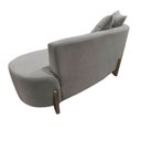 Ver imagem 6 de Namoradeira Sofá Feijão Luna 130cm Orgânica Bouclé Cinza Claro