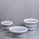 Ver imagem 4 de Kit lavanderia 2 baldes dobráveis 5L e 10L bacia 8L Simplo