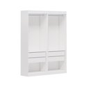 Ver imagem 2 de Guarda-Roupa Closet 2 Módulos Roupeiro sem Portas 4 Gavetas Versatille Yescasa