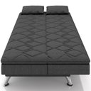 Ver imagem 6 de Sofá Cama para Sala de Estar Quarto 193cm Lia M03 Linho Chumbo - Lyam Decor