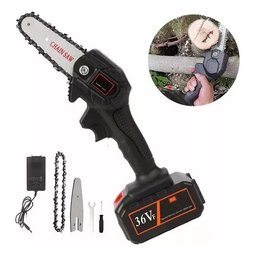 Mini Moto Serra Elétrica 36V 600w Motosserra Bateria Bivolt - 2 Mini Moto Serra Elétrica 36V 600w Motosserra Bateria Bivolt - 2