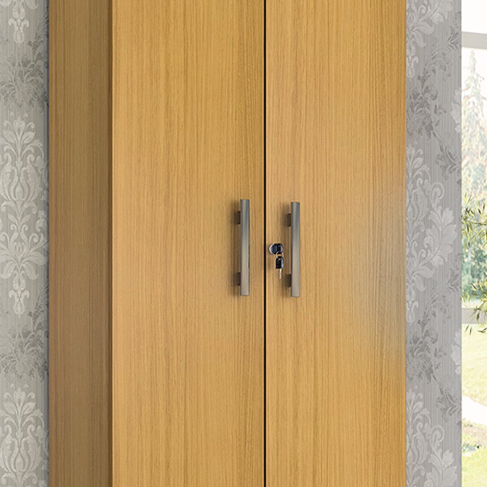 Multiuso 2 Portas com Fechadura 100% MDF Íris Acp Móveis Nature - 5