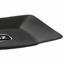 Ver imagem 3 de Kit 2 Pratos Plásticos 22,5 e 18,5cm Pretos Quadrados Cozinha Servir Petiscos