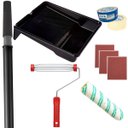 Ver imagem 1 de Rolo 23cm + Suporte Rolo 23cm + Bandeja 2,7l + 3 Lixas 120 + 3 Lixas 100 + Fita Crepe 48mmx50m + Cab