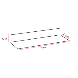 Bancada para Banheiro de Madeira com Cuba 60cm - 3