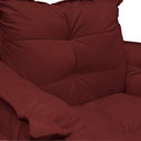 Ver imagem 4 de Conjunto 2 Poltronas Para Recepção Com Base Giratória de Metal Opala Suede Vermelho Bordo - LM DECOR