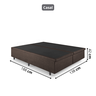 Cama Box Baú Casal Bipartido 138x188x42cm Courino Linho com Pistão a Gás - 4