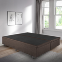 Ver imagem 5 de Cama Box Baú Casal Bipartido 138x188x42cm Courino Linho com Pistão a Gás