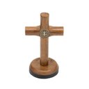 Ver imagem 1 de Crucifixo de Mesa Foi por Você Medalha de São Bento 7 Cm