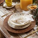 Ver imagem 6 de Conjunto 8 Pratos Raso Cerâmica Ashley 24,2cm Amarelo