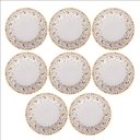 Ver imagem 1 de Conjunto 8 Pratos Raso Cerâmica Ashley 24,2cm Amarelo