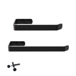 Kit Porta Papel Higiênico e Toalha de Rosto Preto Fs.plus - 1