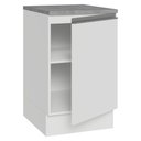 Ver imagem 6 de Balcão de Cozinha 50cm 1 Porta Branco Glamy Madesa