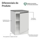 Ver imagem 3 de Balcão de Cozinha 50cm 1 Porta Branco Glamy Madesa