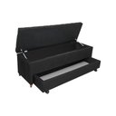 Ver imagem 3 de Recamier Com Auxiliar Queen Corino(1.58X0.50) COR:PRETO