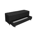 Ver imagem 2 de Recamier Com Auxiliar Queen Corino(1.58X0.50) COR:PRETO