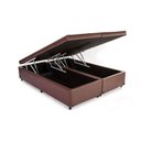 Ver imagem 4 de Cama Box com Baú Casal Eleganceortopédico Espuma D33 Courino Marrom Elegance 138cm