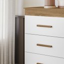 Ver imagem 2 de Cômoda Quarto Infantil Ternura 3 Gavetas Flex Peternella: Nature/Branco
