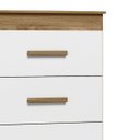 Ver imagem 5 de Cômoda Quarto Infantil Ternura 3 Gavetas Flex Peternella: Nature/Branco