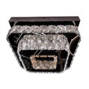 Ver imagem 5 de Lustre Plafon Cristal Quadrado Duplo Led 3 Cores Bivolt