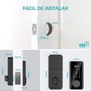 Ver imagem 3 de Fechadura Digital Inteligente, Elg, Shfd701, Wi-fi, Senha, App, Ip65, Assistente de Áudio, Preto