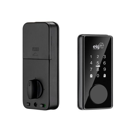 Fechadura Digital Inteligente Wi-Fi com Senha Rfid App IP65 Assistente de Áudio Elg SHFD701