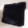 Kit Capa de Almofada Pelúcia Felpuda:preta - 1