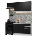 Ver imagem 3 de Armário de Cozinha Compacta 180cm Branco/Preto Glamy Madesa 09