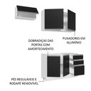 Ver imagem 5 de Armário de Cozinha Compacta 180cm Branco/Preto Glamy Madesa 09