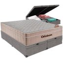 Ver imagem 4 de Cama Box Baú Airtech Queen Colchão de Molas Ensacadas Ortobom 158x198x60cm