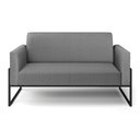 Ver imagem 3 de Sofá Namoradeira Base Industrial Alta Preto Marisa Linho Grafite A26 D03 - D'rossi Drossi