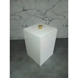Lixeira Acrilica Premium Cozinha, Lavabo. Escritorio 7,5 Litros Esconde Sacola - 5