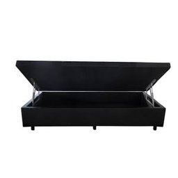 Cama Box Baú Solteiro Corino 78 X 188cm - Genki Kenko Colchões:branco - 6