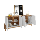 Ver imagem 2 de Buffet Lizz com Adega 190cm Branco Cedro Marrom Casa D