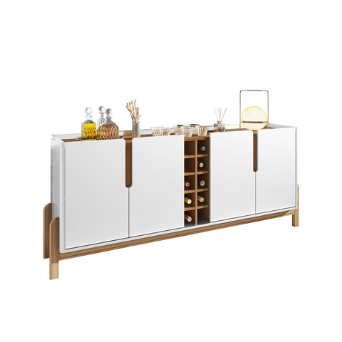 Buffet Lizz com Adega 190cm Branco Cedro Marrom Casa D