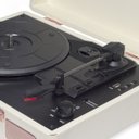 Ver imagem 6 de Maleta Vitrola Toca Disco Vinil Bluetooth USB Classico Retro Vintage - Rosa Gold